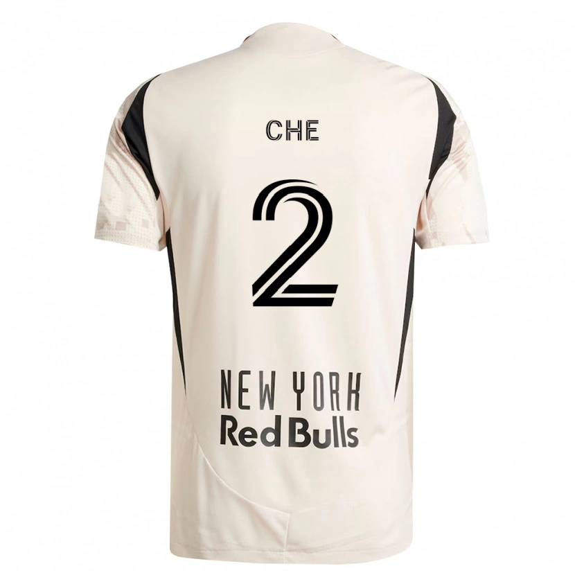 Danxen Bambino Maglia Justin Che #2 Bianco Sporco Rosso Nero Kit Gara Away 2026/27 Maglietta
