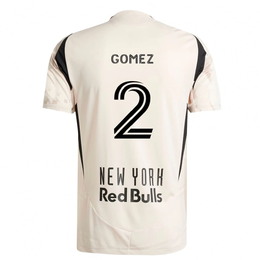 Danxen Bambino Maglia Álex Gómez #2 Bianco Sporco Rosso Nero Kit Gara Away 2026/27 Maglietta