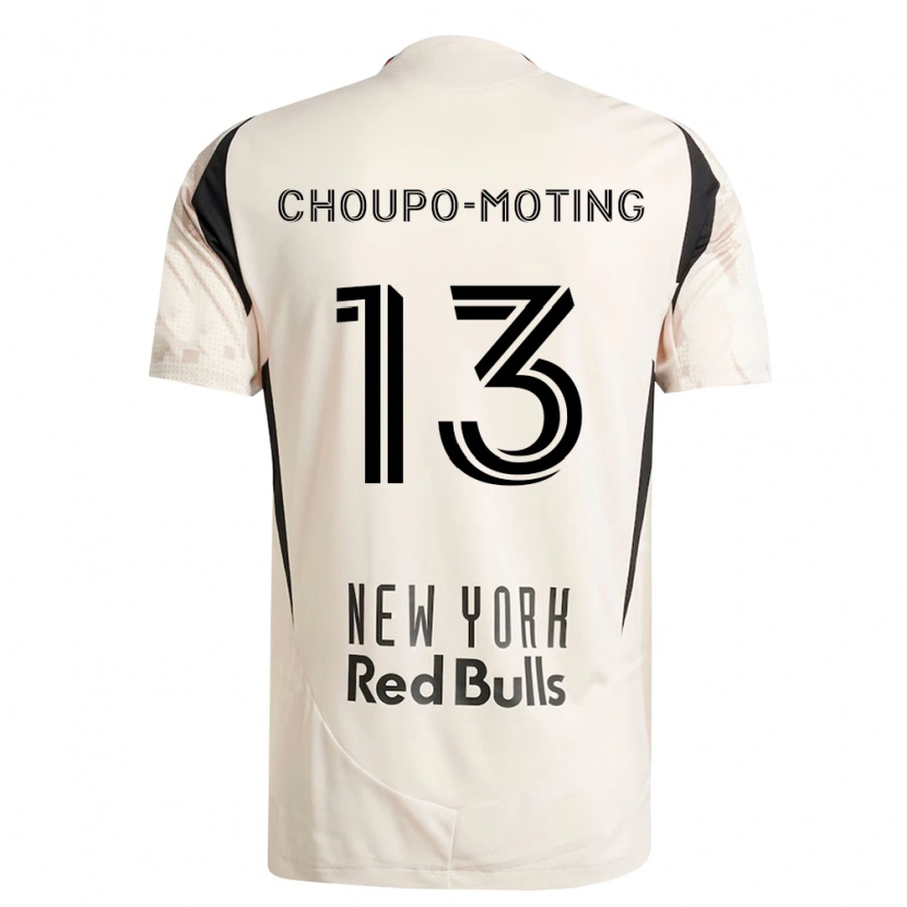 Danxen Bambino Maglia Eric-Maxim Choupo-Moting #13 Bianco Sporco Rosso Nero Kit Gara Away 2026/27 Maglietta