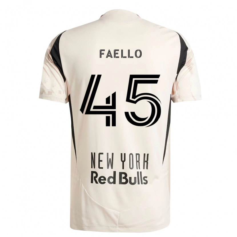 Danxen Bambino Maglia Connor Faello #45 Bianco Sporco Rosso Nero Kit Gara Away 2026/27 Maglietta