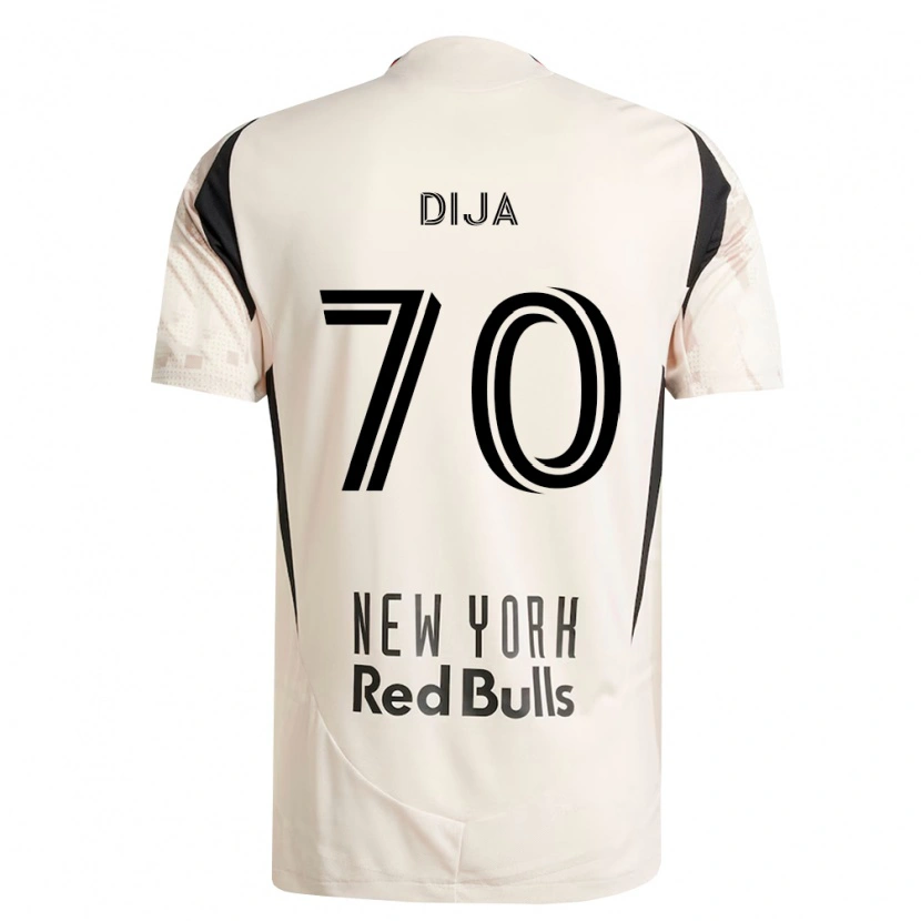 Danxen Bambino Maglia Dija #70 Bianco Sporco Rosso Nero Kit Gara Away 2026/27 Maglietta