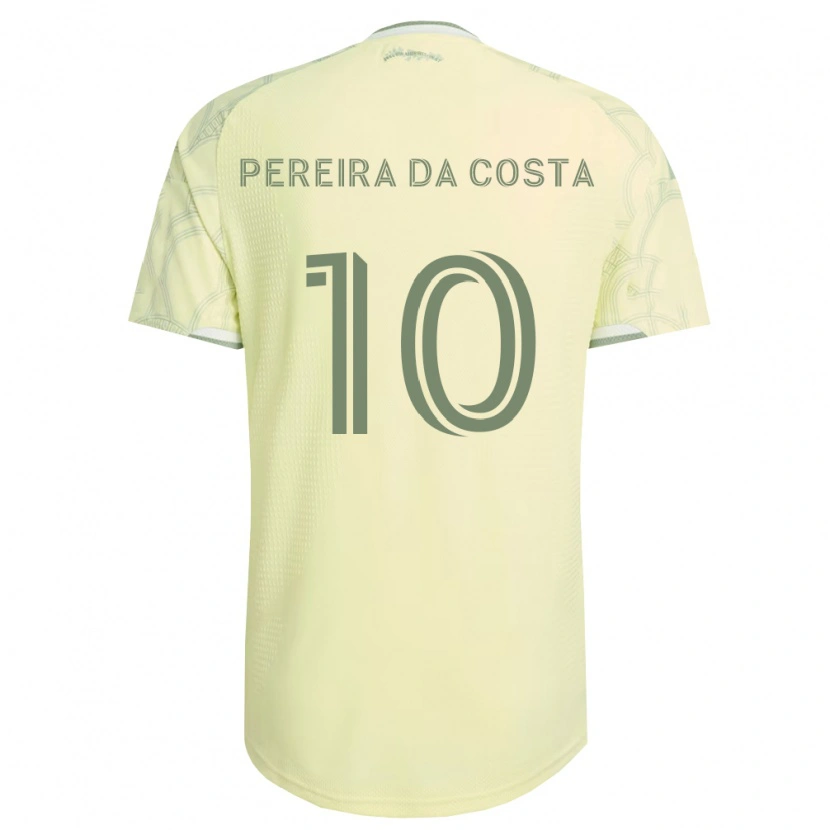 Danxen Bambino Maglia David Da Costa #10 Bianco Beige Kit Gara Away 2026/27 Maglietta