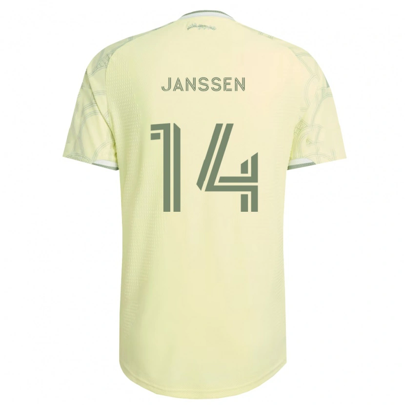 Danxen Bambino Maglia Vincent Janssen #14 Bianco Beige Kit Gara Away 2026/27 Maglietta