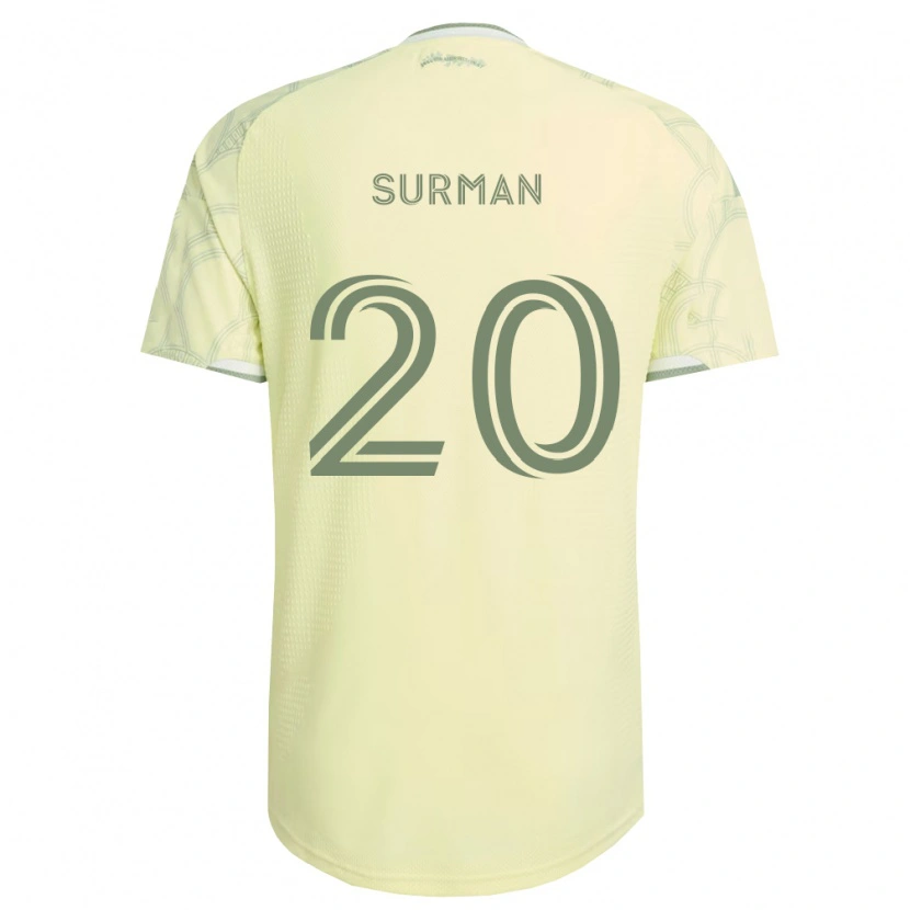 Danxen Bambino Maglia Finn Surman #20 Bianco Beige Kit Gara Away 2026/27 Maglietta