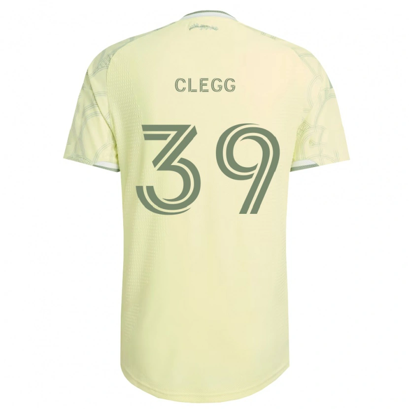 Danxen Bambino Maglia Tyler Clegg #39 Bianco Beige Kit Gara Away 2026/27 Maglietta