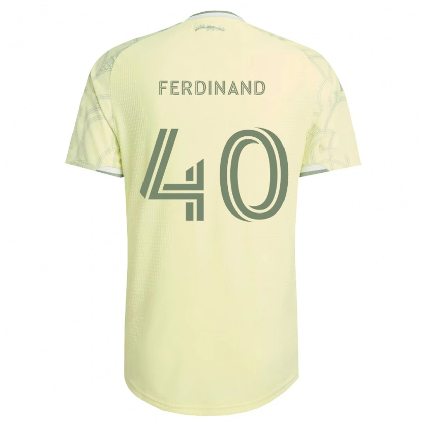 Danxen Bambino Maglia Keesean Ferdinand #40 Bianco Beige Kit Gara Away 2026/27 Maglietta