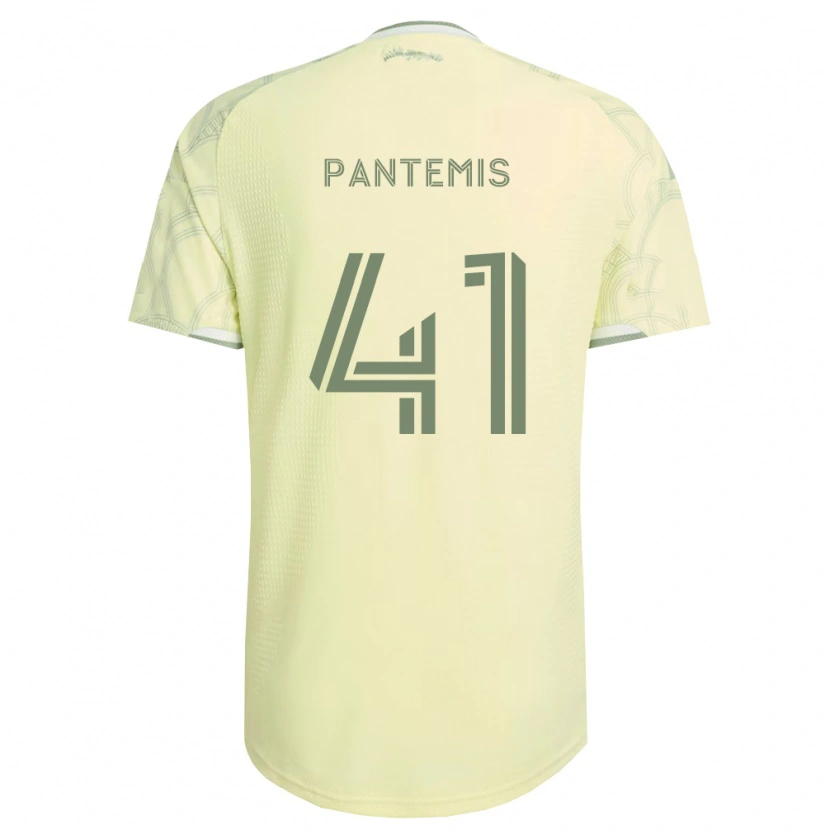 Danxen Bambino Maglia James Pantemis #41 Bianco Beige Kit Gara Away 2026/27 Maglietta