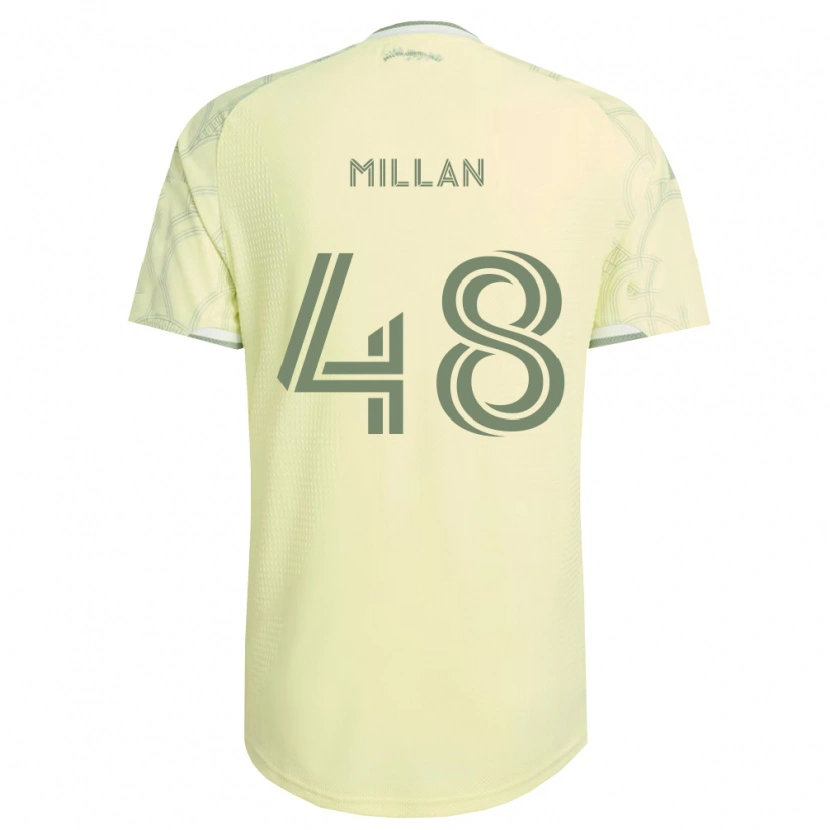 Danxen Bambino Maglia Marco Millan #48 Bianco Beige Kit Gara Away 2026/27 Maglietta