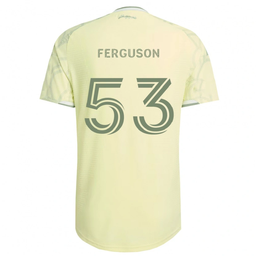 Danxen Bambino Maglia Connor Ferguson #53 Bianco Beige Kit Gara Away 2026/27 Maglietta