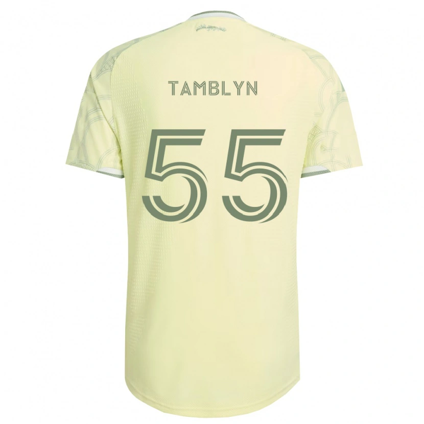 Danxen Bambino Maglia Kellen Tamblyn #55 Bianco Beige Kit Gara Away 2026/27 Maglietta