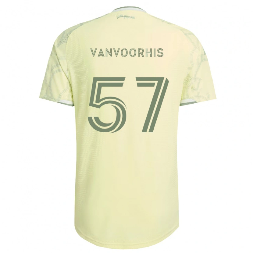 Danxen Bambino Maglia Bryce Vanvoorhis #57 Bianco Beige Kit Gara Away 2026/27 Maglietta