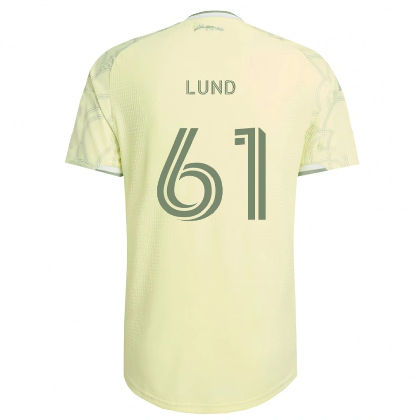 Danxen Bambino Maglia Nicklas Lund #61 Bianco Beige Kit Gara Away 2026/27 Maglietta