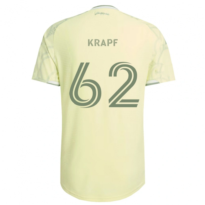 Danxen Bambino Maglia Andrew Krapf #62 Bianco Beige Kit Gara Away 2026/27 Maglietta
