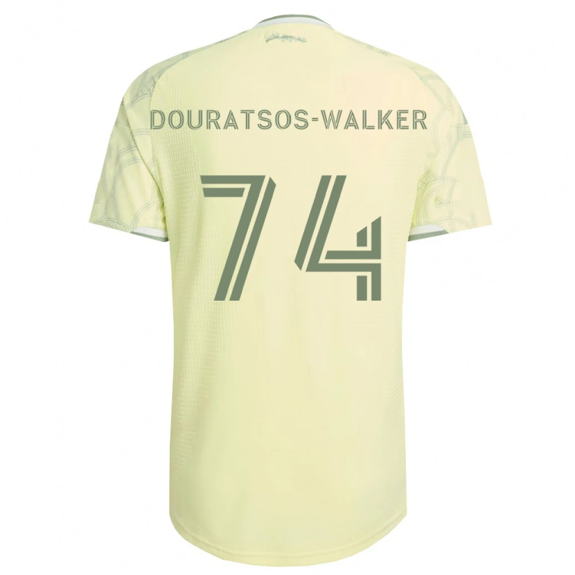 Danxen Bambino Maglia Elias Douratsos-Walker #74 Bianco Beige Kit Gara Away 2026/27 Maglietta