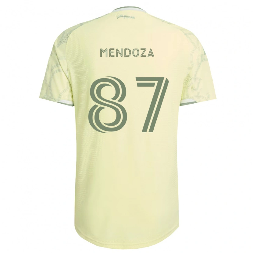 Danxen Bambino Maglia Christian Mendoza #87 Bianco Beige Kit Gara Away 2026/27 Maglietta