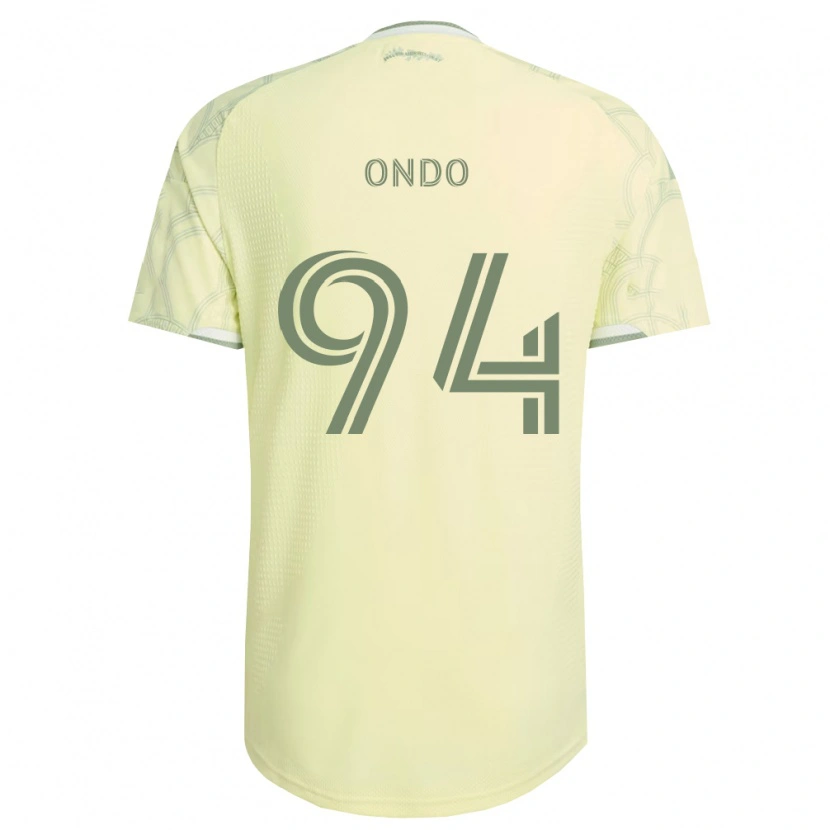 Danxen Bambino Maglia Charles Ondo #94 Bianco Beige Kit Gara Away 2026/27 Maglietta