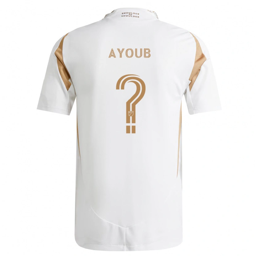 Danxen Bambino Maglia Ryan Ayoub #0 Bianco Marrone Kit Gara Away 2026/27 Maglietta