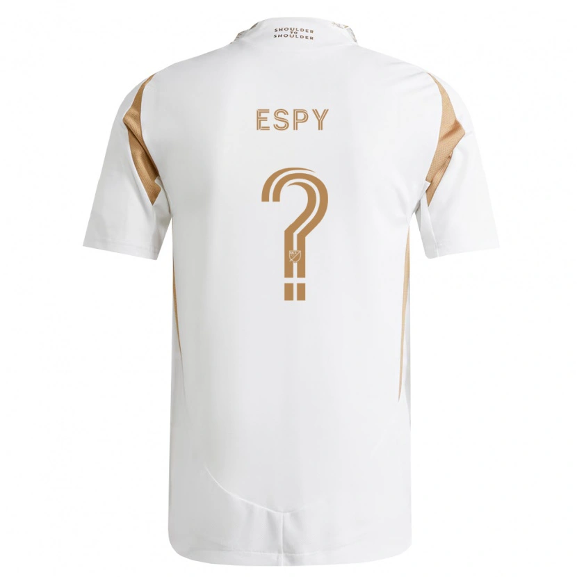 Danxen Bambino Maglia Tyson Espy #0 Bianco Marrone Kit Gara Away 2026/27 Maglietta
