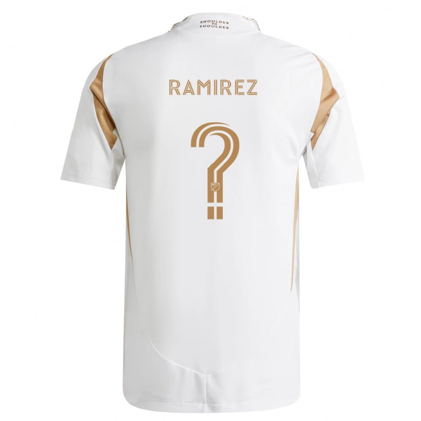 Danxen Bambino Maglia Dennis Ramirez #0 Bianco Marrone Kit Gara Away 2026/27 Maglietta