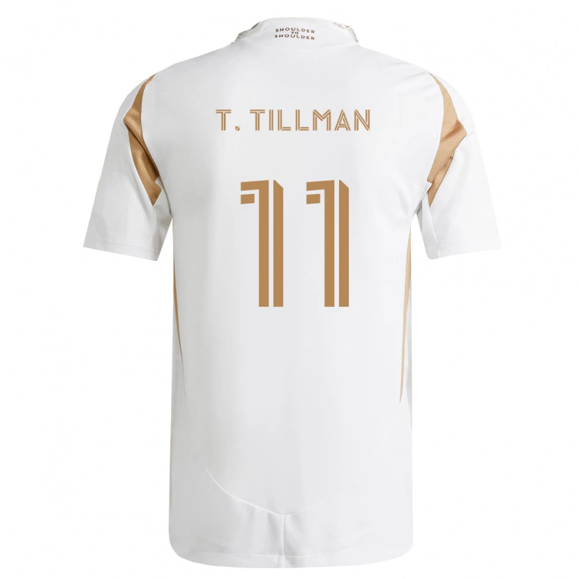 Danxen Bambino Maglia Timothy Tillman #11 Bianco Marrone Kit Gara Away 2026/27 Maglietta