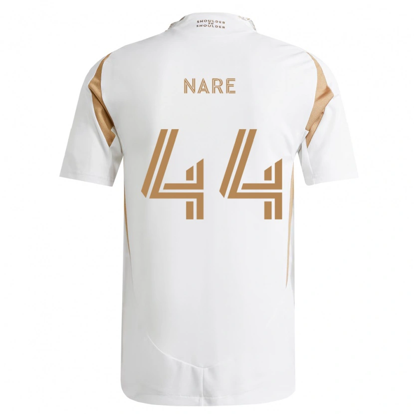 Danxen Bambino Maglia Thabo Nare #44 Bianco Marrone Kit Gara Away 2026/27 Maglietta