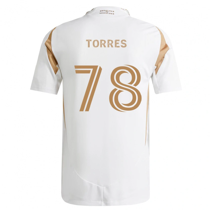 Danxen Bambino Maglia Lisandro Torres #78 Bianco Marrone Kit Gara Away 2026/27 Maglietta