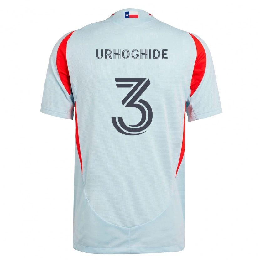 Danxen Bambino Maglia Osaze Urhoghide #3 Grigio Scuro Bianco Rosso Kit Gara Away 2026/27 Maglietta