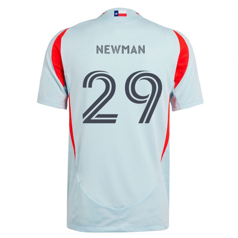Danxen Bambino Maglia Enzo Newman #29 Grigio Scuro Bianco Rosso Kit Gara Away 2026/27 Maglietta
