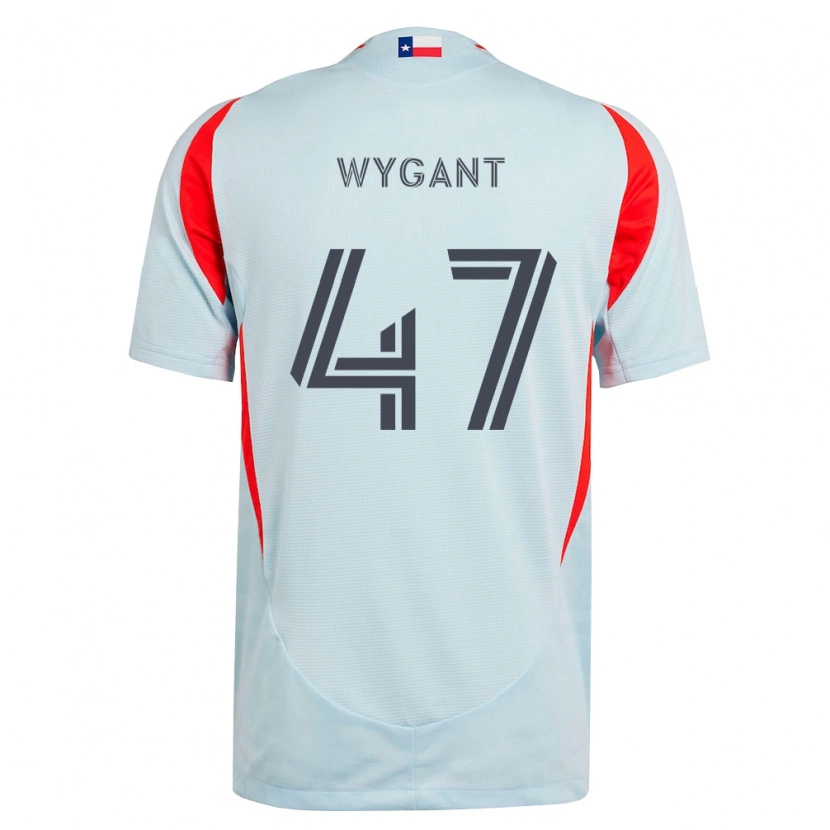 Danxen Bambino Maglia Christian Wygant #47 Grigio Scuro Bianco Rosso Kit Gara Away 2026/27 Maglietta