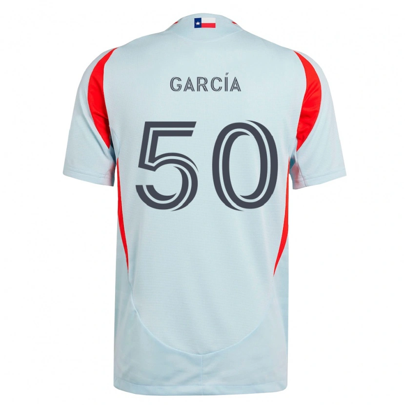 Danxen Bambino Maglia Diego García #50 Grigio Scuro Bianco Rosso Kit Gara Away 2026/27 Maglietta