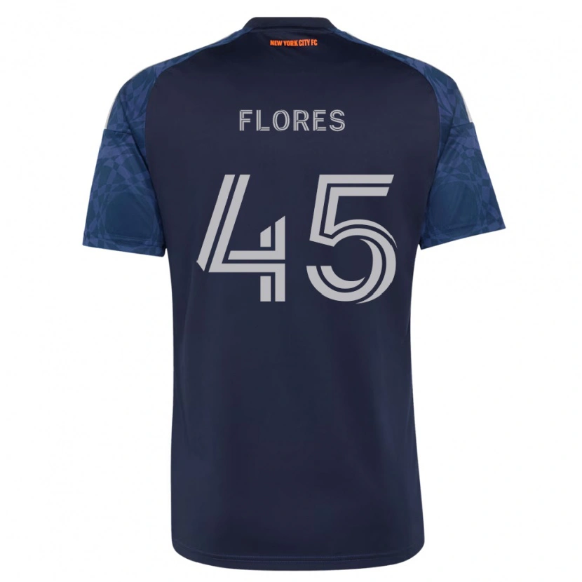 Danxen Bambino Maglia Brian Flores #45 Blu Scuro Bianco Kit Gara Away 2026/27 Maglietta
