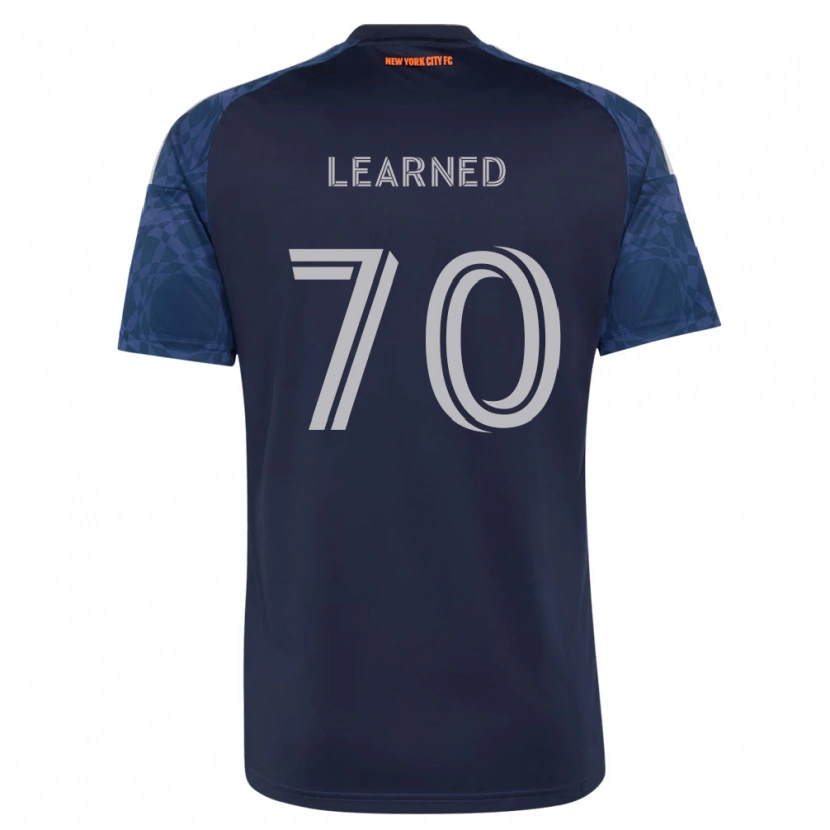 Danxen Bambino Maglia Mac Learned #70 Blu Scuro Bianco Kit Gara Away 2026/27 Maglietta