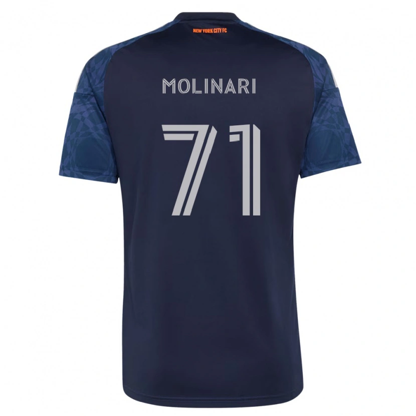 Danxen Bambino Maglia Peter Molinari #71 Blu Scuro Bianco Kit Gara Away 2026/27 Maglietta
