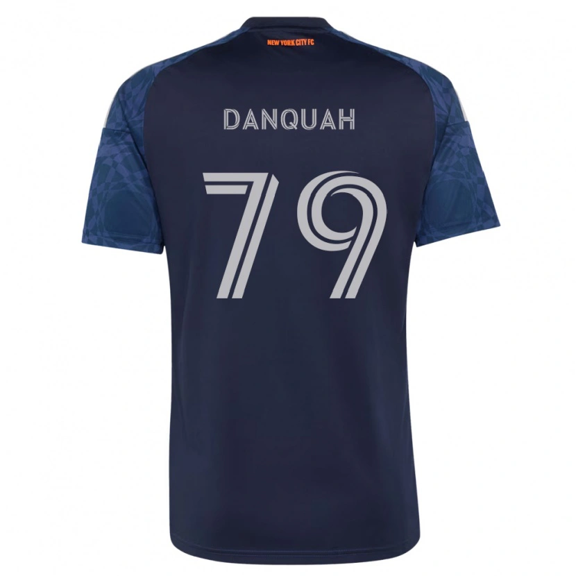 Danxen Bambino Maglia Caleb Danquah #79 Blu Scuro Bianco Kit Gara Away 2026/27 Maglietta