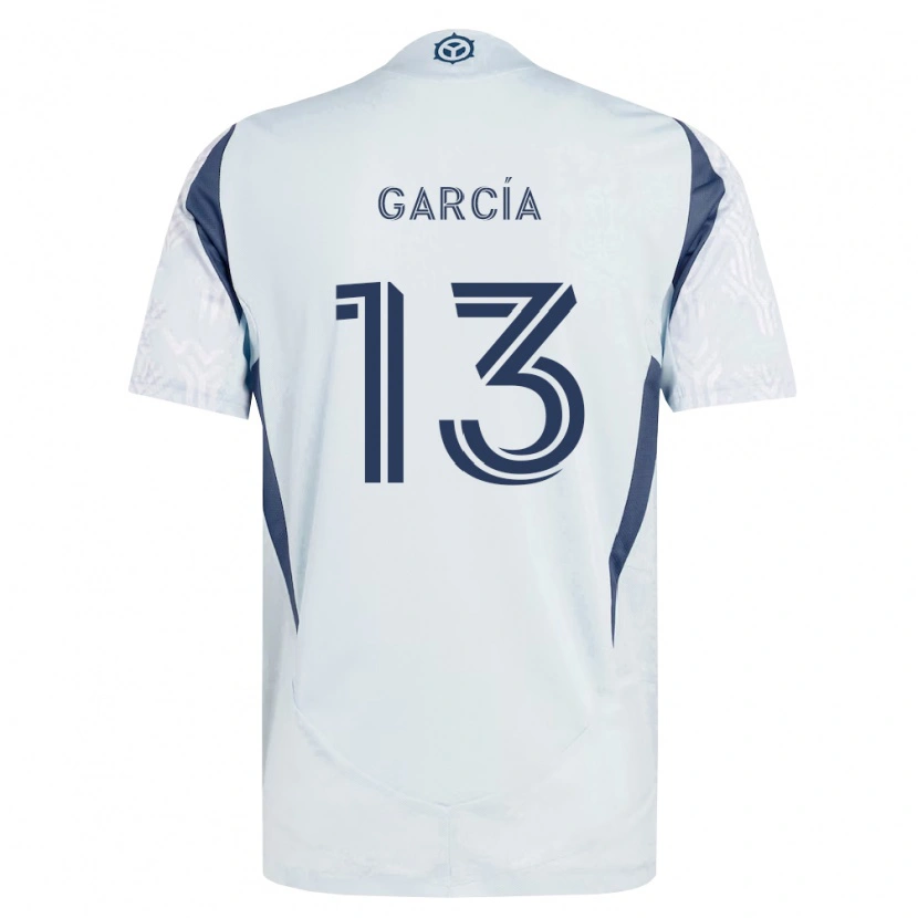 Danxen Bambino Maglia Deijan García #13 Grigio Bianco Kit Gara Away 2026/27 Maglietta