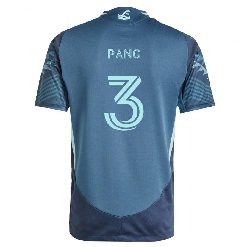 Danxen Bambino Maglia Kaylene Pang #3 Blu Navy Verde Kit Gara Away 2026/27 Maglietta