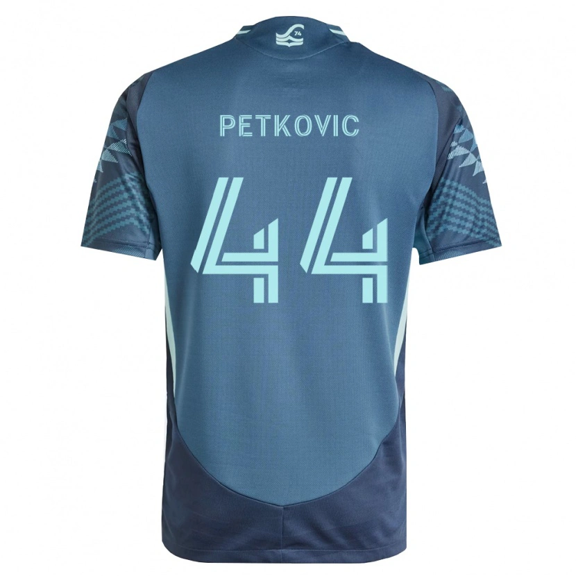 Danxen Bambino Maglia Nikola Petković #44 Blu Navy Verde Kit Gara Away 2026/27 Maglietta