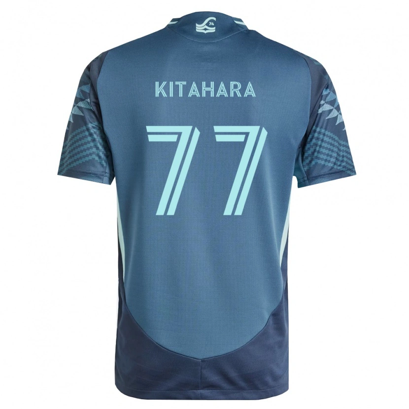 Danxen Bambino Maglia Sota Kitahara #77 Blu Navy Verde Kit Gara Away 2026/27 Maglietta