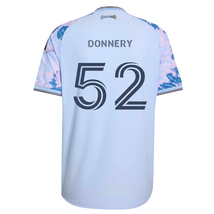 Danxen Bambino Maglia Julian Donnery #52 Blu Reale Bianco Nero Kit Gara Away 2026/27 Maglietta