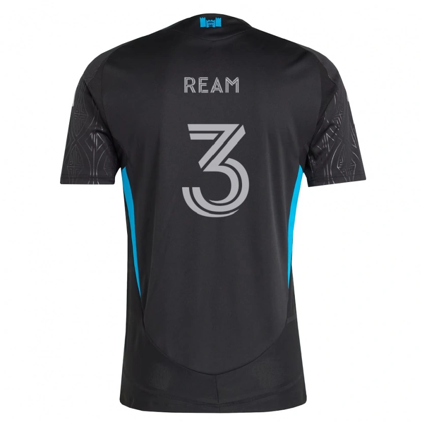 Danxen Bambino Maglia Tim Ream #3 Nero Bianco Azzurro Kit Gara Away 2026/27 Maglietta