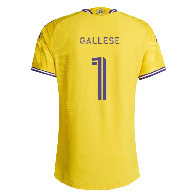 Danxen Bambino Maglia Pedro Gallese #1 Viola Giallo Kit Gara Away 2026/27 Maglietta
