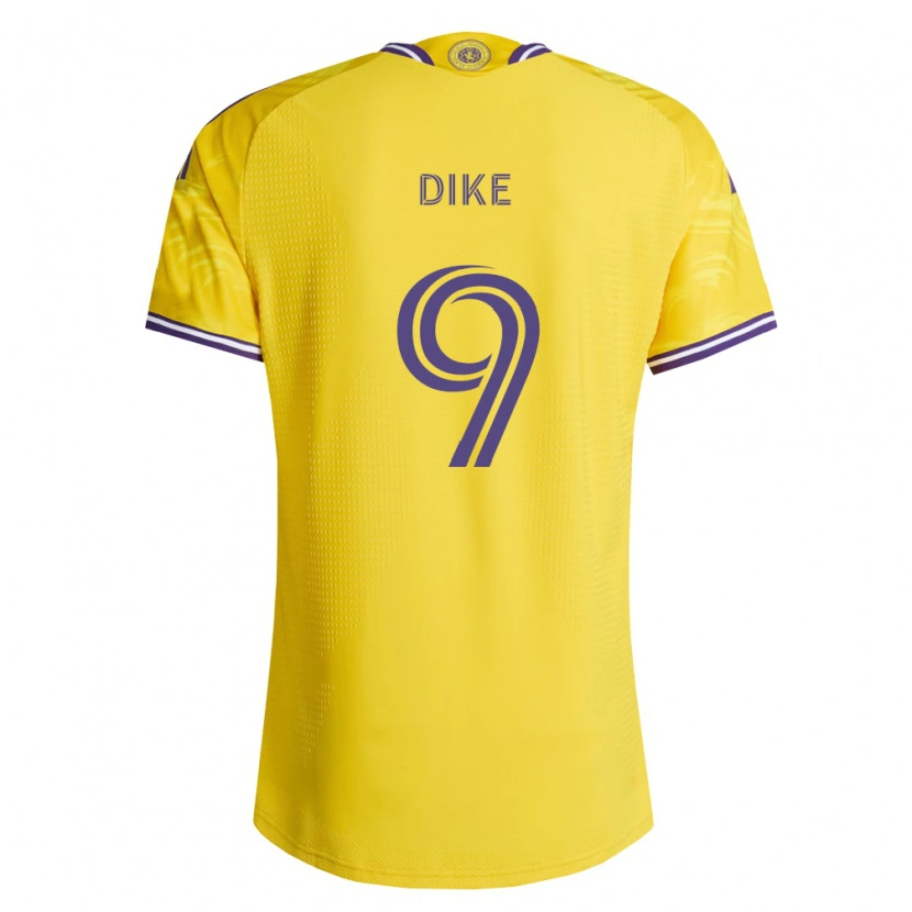 Danxen Bambino Maglia Daryl Dike #9 Viola Giallo Kit Gara Away 2026/27 Maglietta