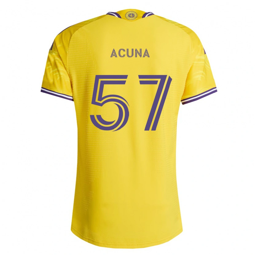 Danxen Bambino Maglia Cristofer Acuña #57 Viola Giallo Kit Gara Away 2026/27 Maglietta