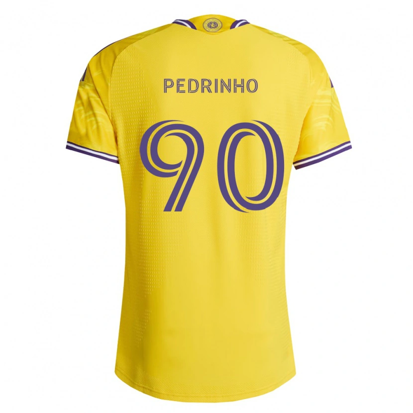 Danxen Bambino Maglia Pedro Leão #90 Viola Giallo Kit Gara Away 2026/27 Maglietta