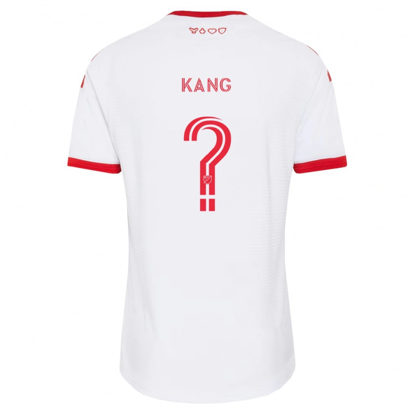 Danxen Bambino Maglia Ethan Kang #0 Bianco Rosso Nero Kit Gara Away 2026/27 Maglietta