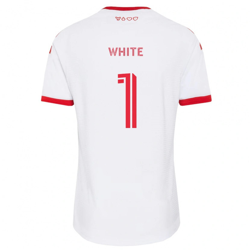 Danxen Bambino Maglia O'mario White #1 Bianco Rosso Nero Kit Gara Away 2026/27 Maglietta