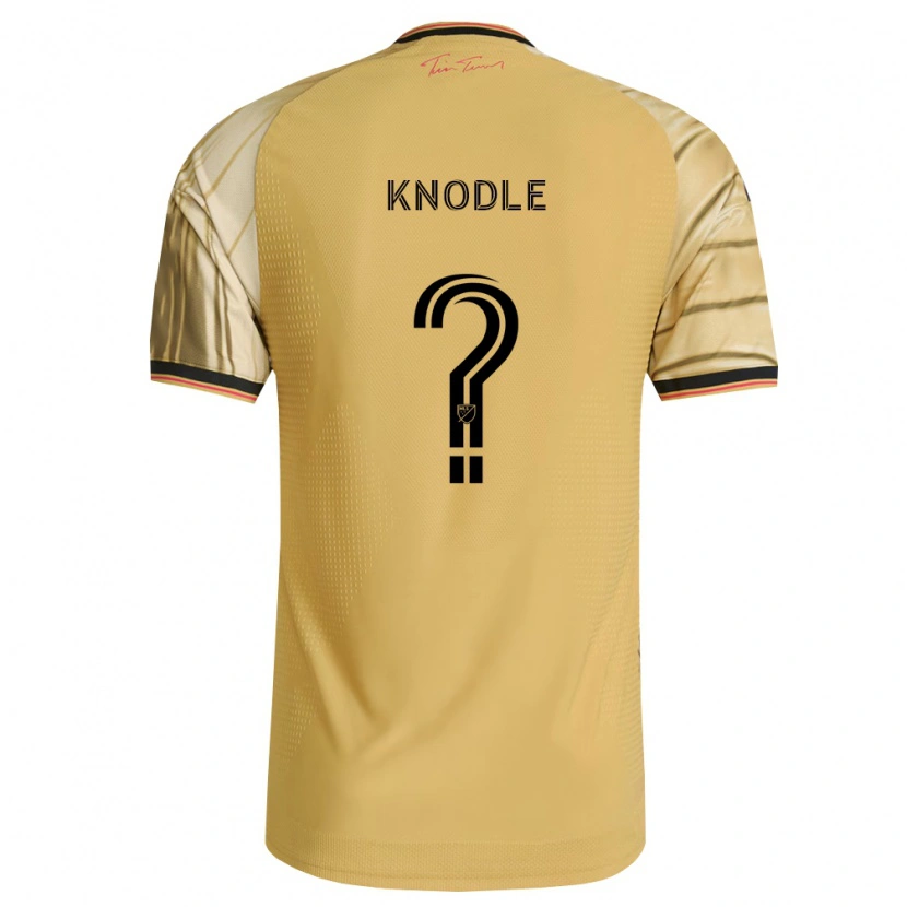 Danxen Bambino Maglia Carter Knodle #0 Marrone Giallo Nero Kit Gara Away 2026/27 Maglietta