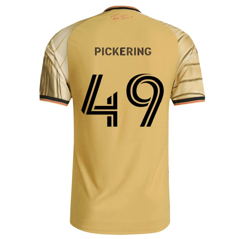 Danxen Bambino Maglia Nighte Pickering #49 Marrone Giallo Nero Kit Gara Away 2026/27 Maglietta
