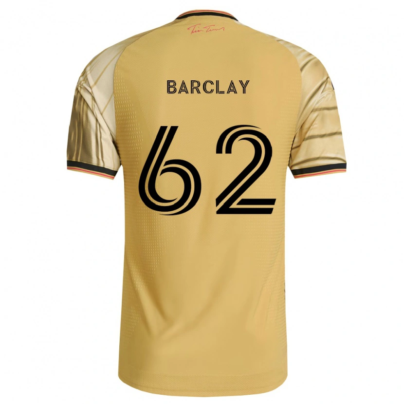 Danxen Bambino Maglia Jemone Barclay #62 Marrone Giallo Nero Kit Gara Away 2026/27 Maglietta