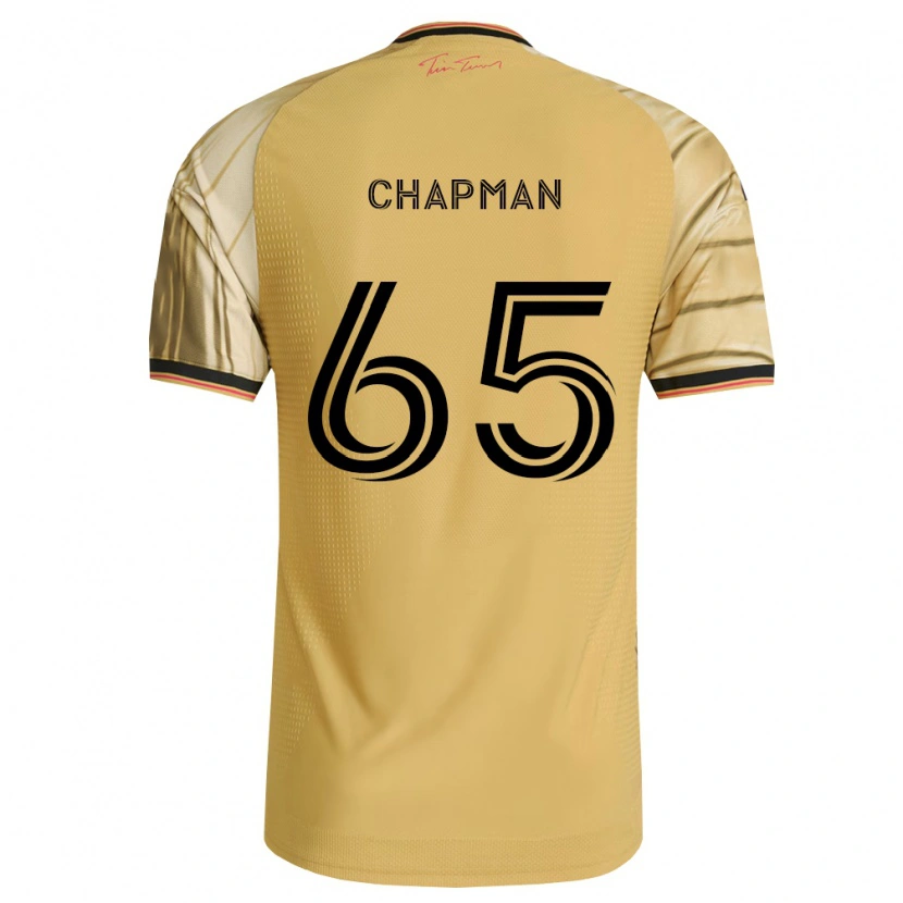Danxen Bambino Maglia Owen Chapman #65 Marrone Giallo Nero Kit Gara Away 2026/27 Maglietta